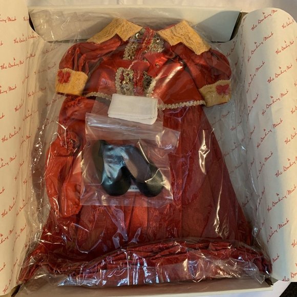The Danbury Mint Shirley Temple Captain January Red Dress Outfit With COA